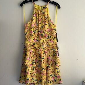 New floral yellow dress